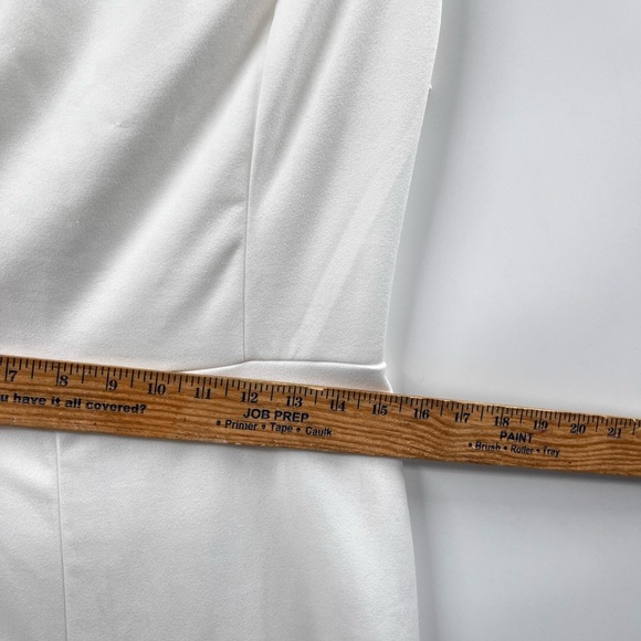 LULUS Jumpsuit Womens XL White Square Neck Lined Stretch Wide Leg - Picture 10 of 12